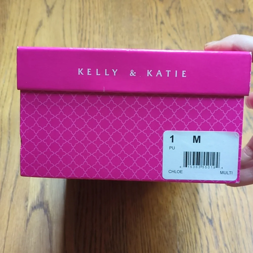 NIB Kelly & Katie Chloe Gladiator Rainbow Sandal Kids Size 1